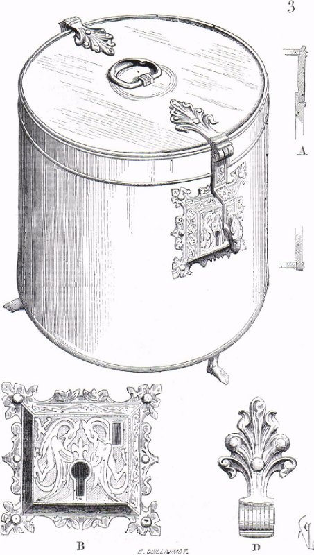 Barillet de fabrication française, XIIIe siècle.