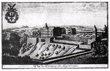 Le château d'Aigremont au 18me siècle.